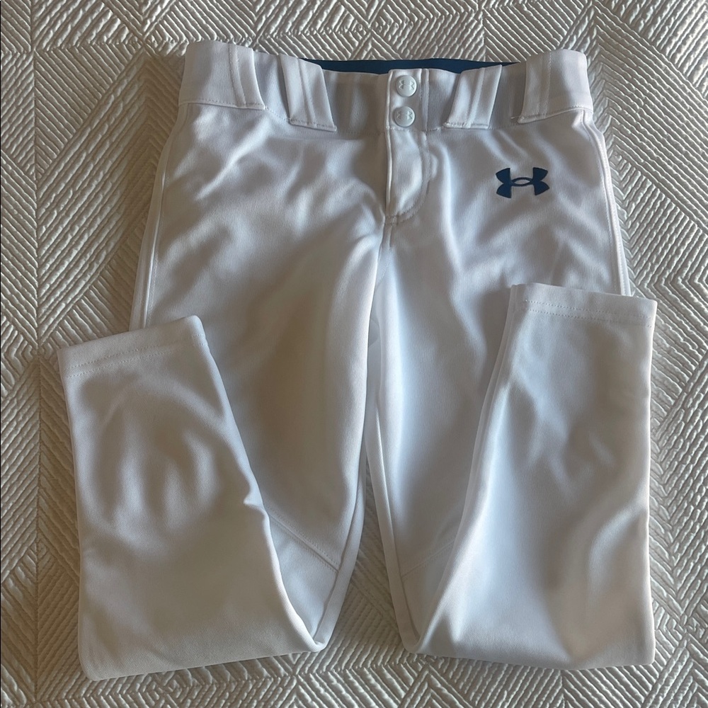 Under Armour Kids White and Blue Casual Pants